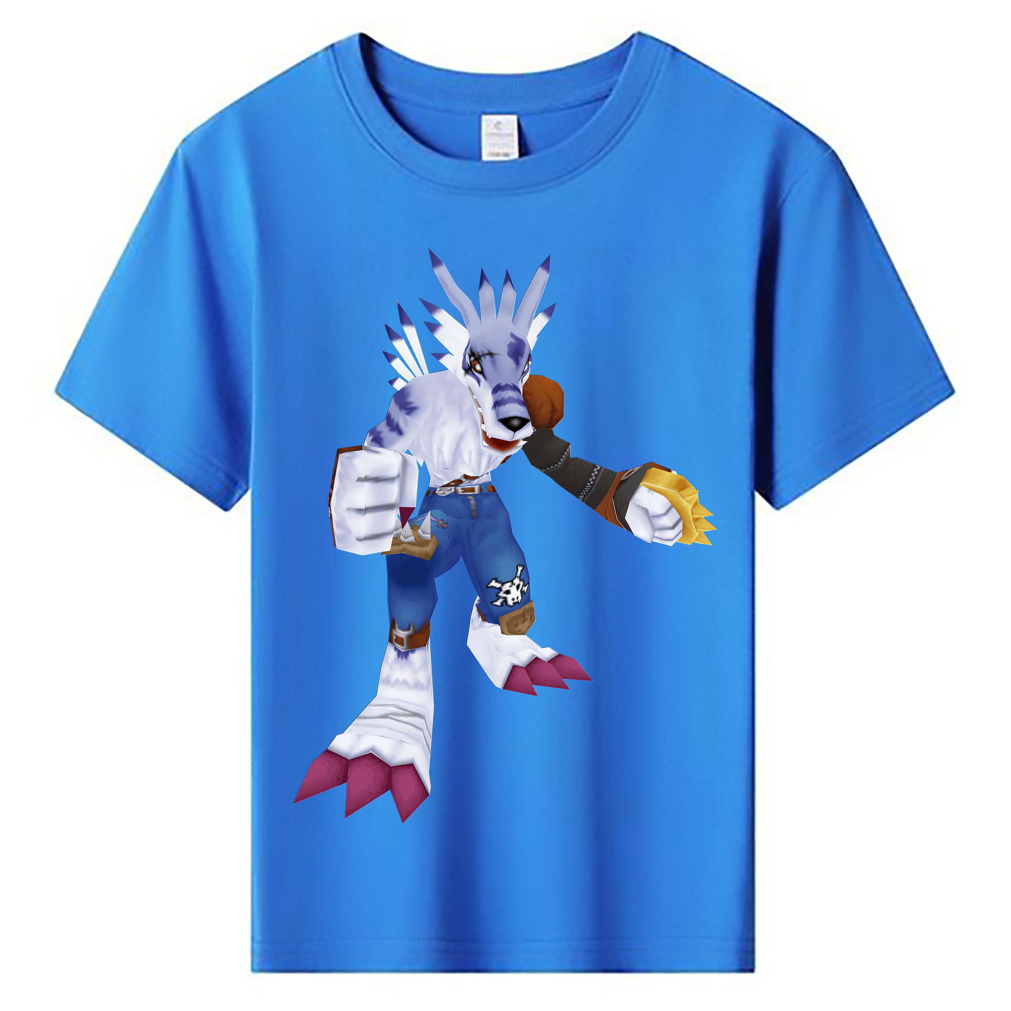 （画像用） Digimon デジタルモンスター/デジモン 綿100％キッズTシャツ（フロントプリント）